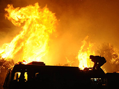 Incendiu in Piata Resita din Bucuresti